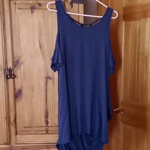 Midnight Blue Long Blouse/ Dress